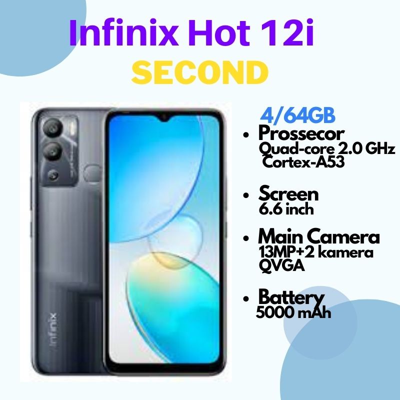 infinix Hot 12i Second 4GB/64GB Racing Black