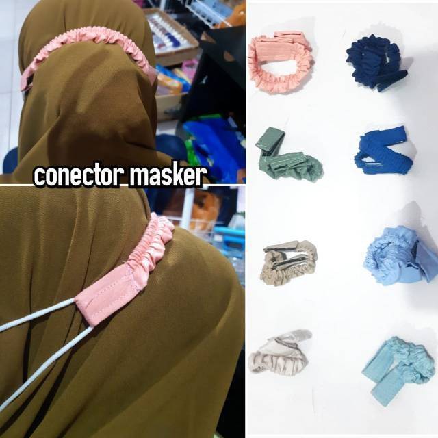 Konektor Hijab Masker || Pengait Tali Masker earlop