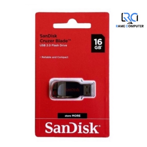 Sandisk Usb Flash Disk 16gb / Flash Drive Cruzer Blade 16 Gb Cz50 Original