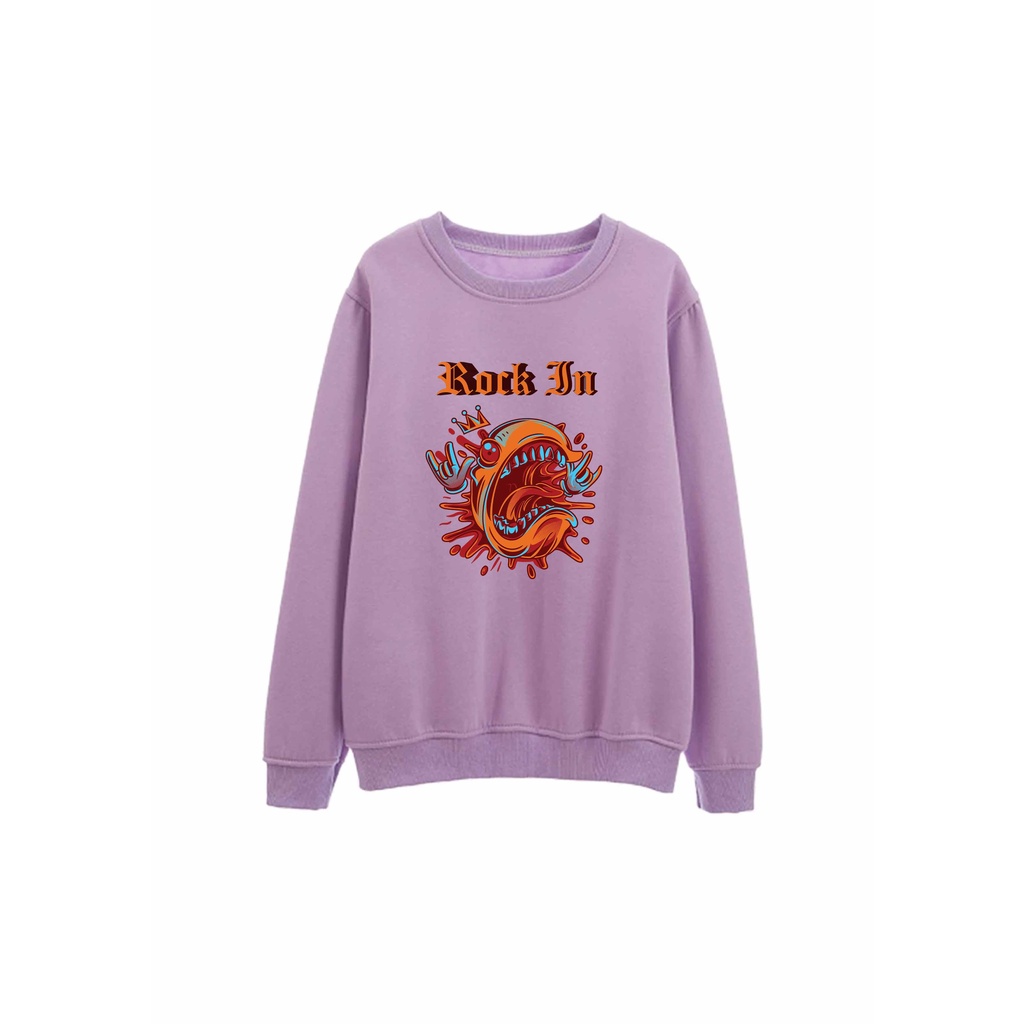 Sweater Pria Rock In Crewneck Pria M - XXL