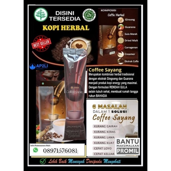 coffe sayang original JKS88, menambah stamina pria