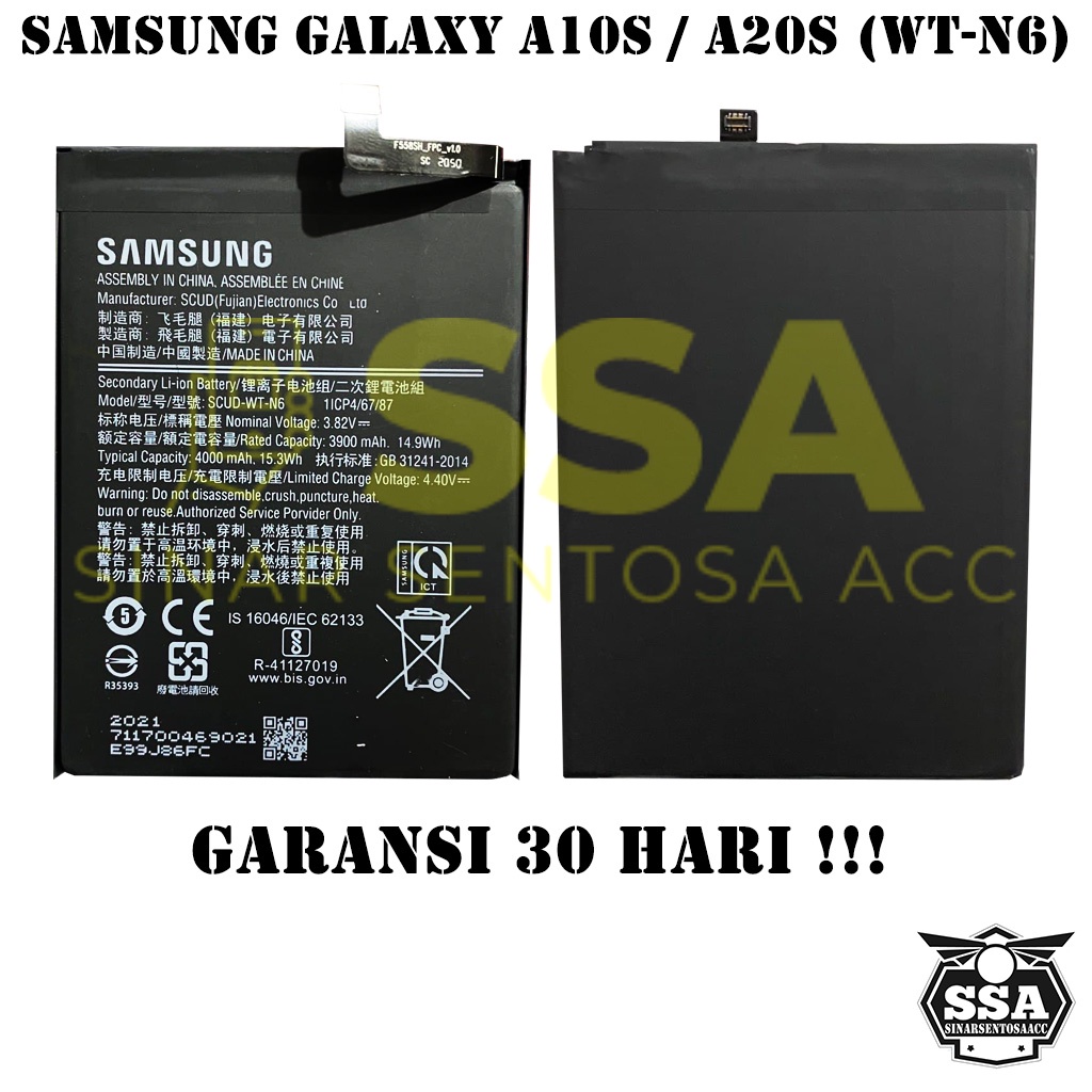 Baterai Original OEM Samsung Galaxy A10s A20s WT-N6 SCUD-WT-N6 WT N6 WTN6 SCUDWTN6 A10 s A20 s HP Ori Battery Batrai Batre Batu Batere GARANSI AWET MURAH