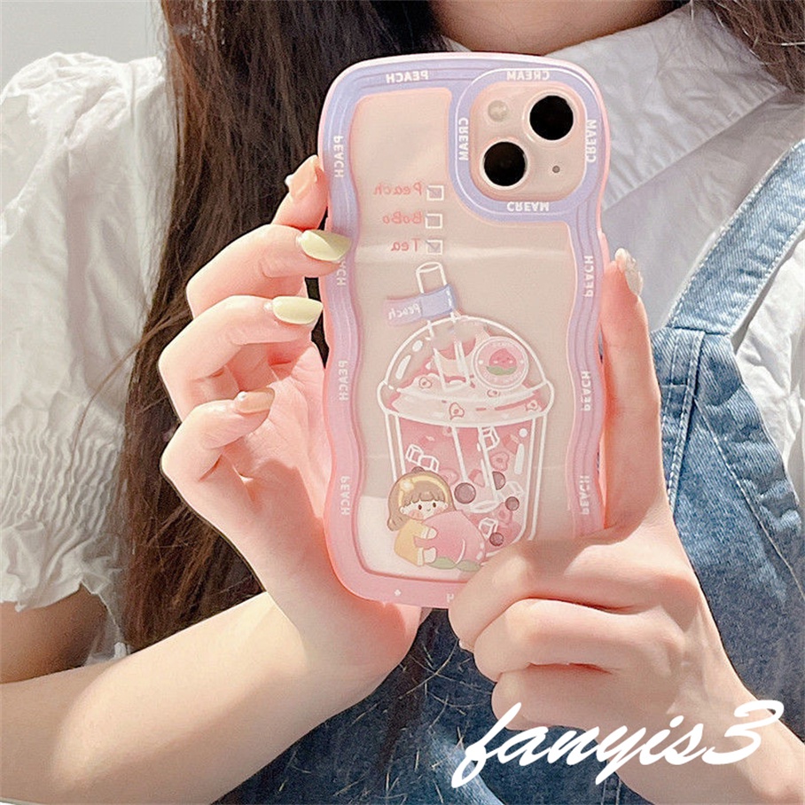 Casing Softcase Realme C55 C35 C31 C30 GT 9 Pro + C25Y C21Y C25 C25s C12 C21 C20 C20A C11 C17 7i C15 8 7 6 5 Pro 6i 50A Motif Milk Tea Cover Pelindung