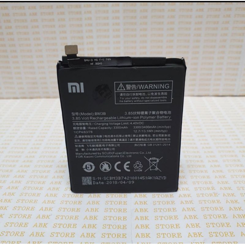 BATTERY BATRE BATRAI BATERAI XIAOMI MI MIX 2 BM3B ORI