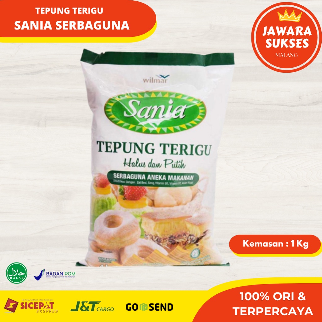 

Tepung Terigu Sania Serbaguna 1 kg | Protein Sedang