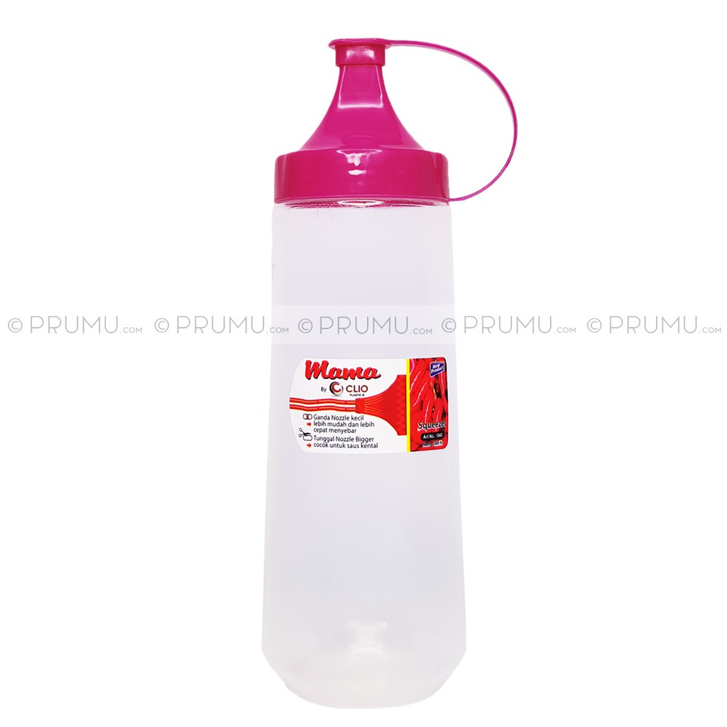 6 Botol Kecap 600 ml | Botol Saos | Botol Mayonnaise | Squeeze Sauce Bottles - Clio Mama