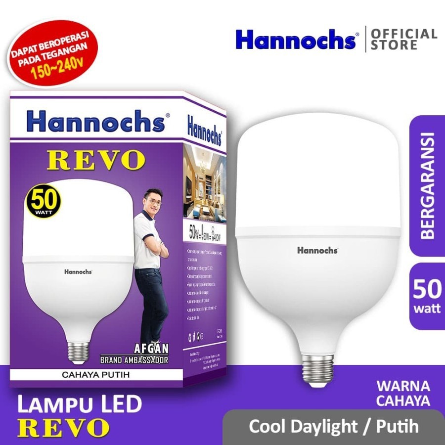 Hannochs Lampu LED Revo 50 watt cahaya Putih