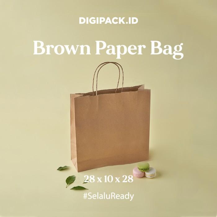 

Setsuko53.Jaya [Digipack] Brown Paper Bag Tali 28 X 10 X 28 | Kantong Kertas