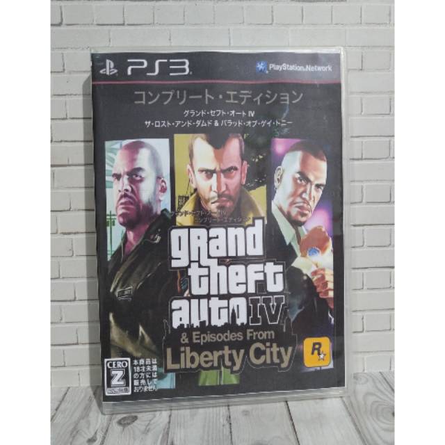 BD CD KASET ORIGINAL PS3 Gta 4 IV and Episode From Liberty City Bahasa Jepang