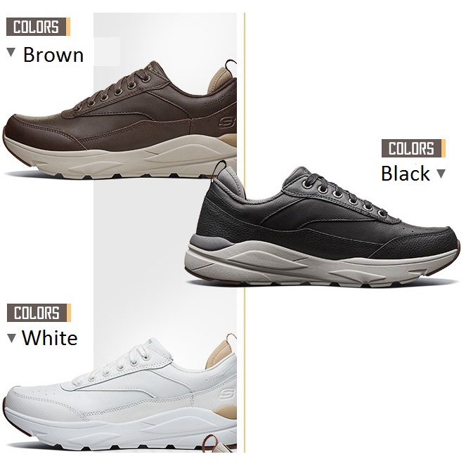 Ready Skechers / Skechers Verrado Corden / Skechers Pria / Sepatu Kerja Pria - White, 42