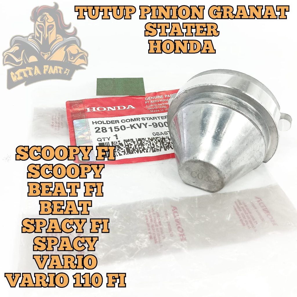 TUTUP PINION GRANAT STATER HONDA KVY KUALITAS ASLI ORIGINAL HONDA AHM PRESISI BAHAN BERKUALITAS BEARING KUNINGAN ANTI PECAH DAN DIJAMIN  AWET STARTER SCOOPY FI SCOOPY KARBU BEAT FI BEAT KARBU SPACY KARBU SPACY FI VARIO KARBU VARIO 110 FI