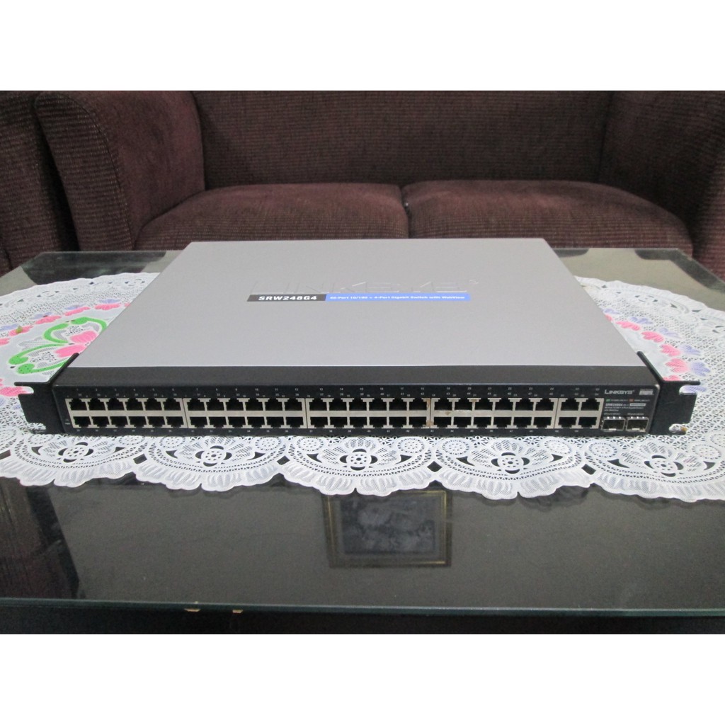 Switch Manageable 48 Port Linksys SRW248G4 Generasi Pertama SF300