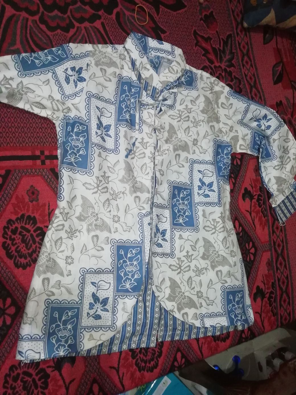 Atasan Batik Wanita Blouse Bolero Motif Kupu Kotak Batik Albabeka Termurah