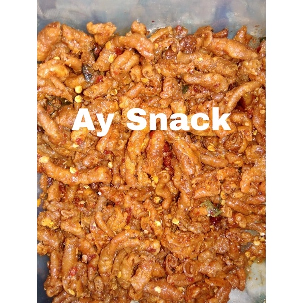 

1/2 KG KERIPIK USUS AYAM PEDAS DAUN JERUK/ORIGINAL/PEDAS CABE HIJAU-CEMILAN RENYAH DAN GURIH MAKANAN RINGAN CRISPY