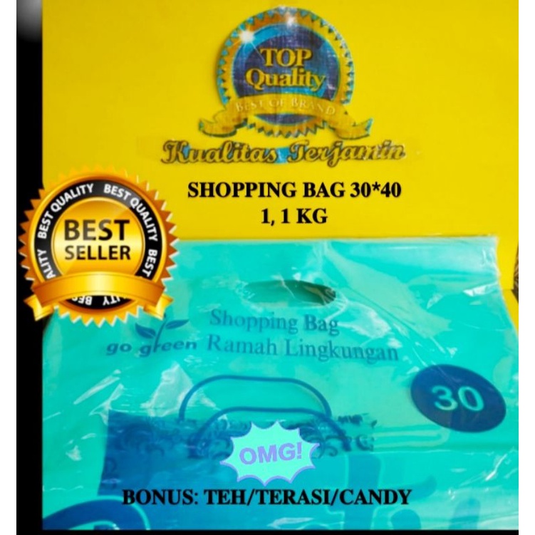 

SHOPPING BAG @30*40 BONUS TEH/TERASI/CANDY