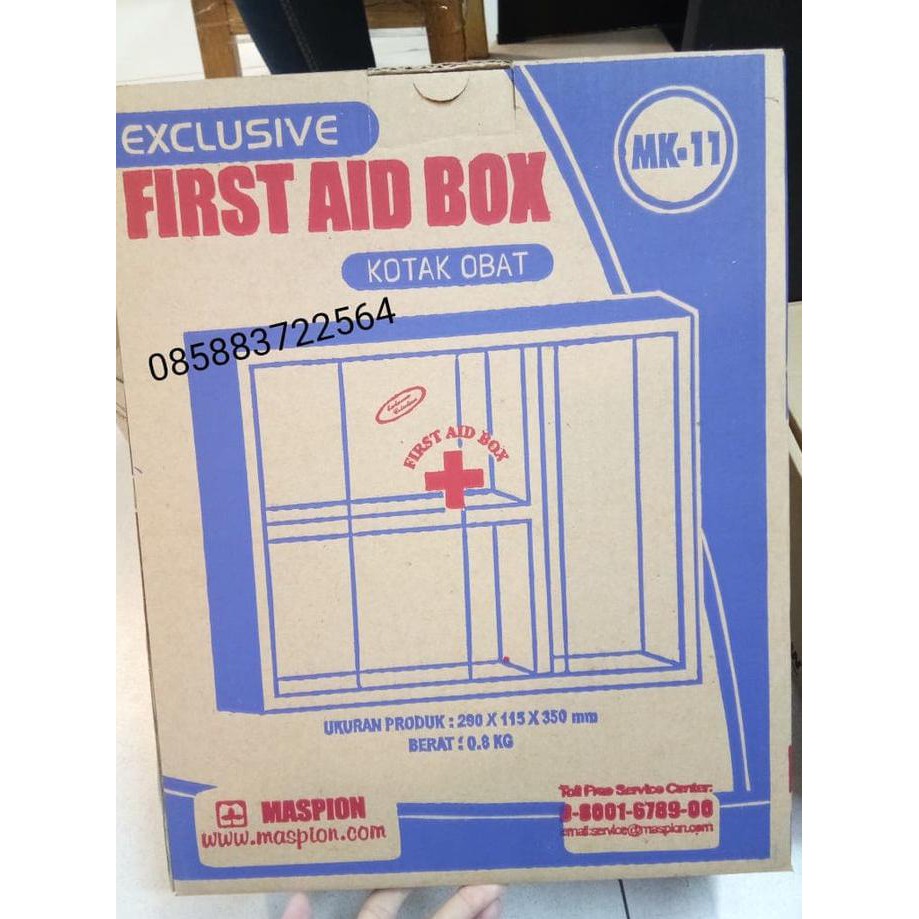 Kotak Obat P3K Dinding / First Aid Box Maspion 30X40Cm