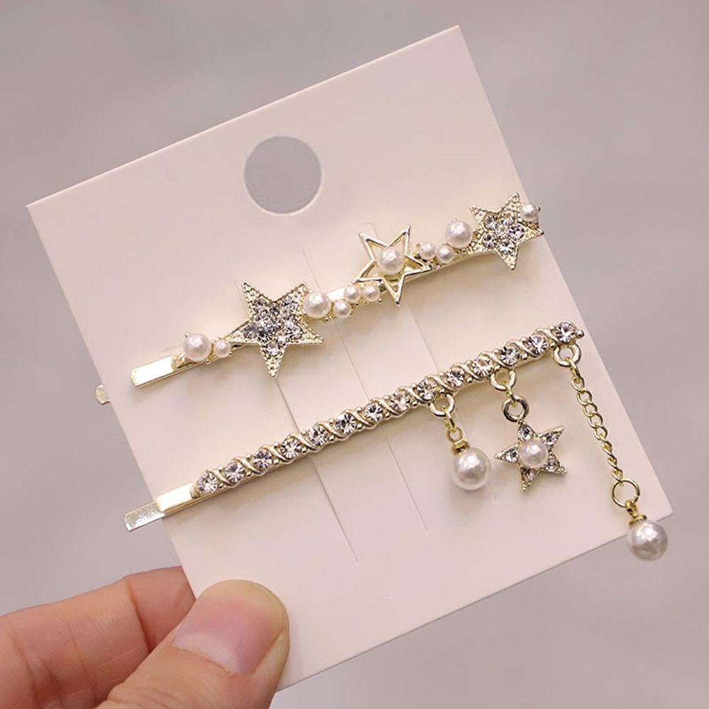 Agustina Korea Gaya Klip Rambut Mewah Rumbai Hiasan Kepala Jepit Perhiasan Perempuan Hadiah Barrettes Poni Clip