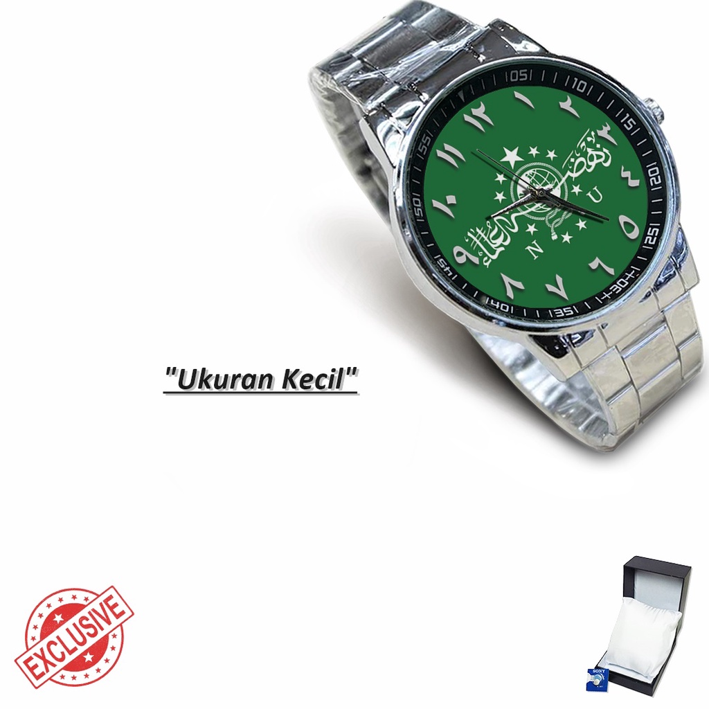 Jam Tangan Rantai Couple NU - Nahdlatul Ulama Motif 5 (Keren)