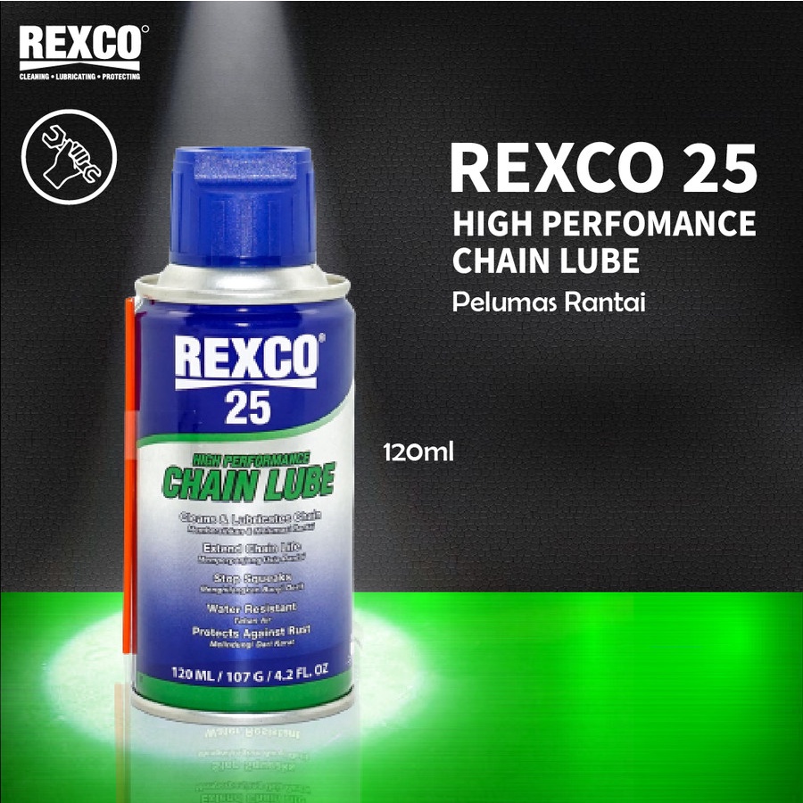 Rexco 25 Pelumas Rantai High Performance Chain Lube 120 Ml Berkualitas