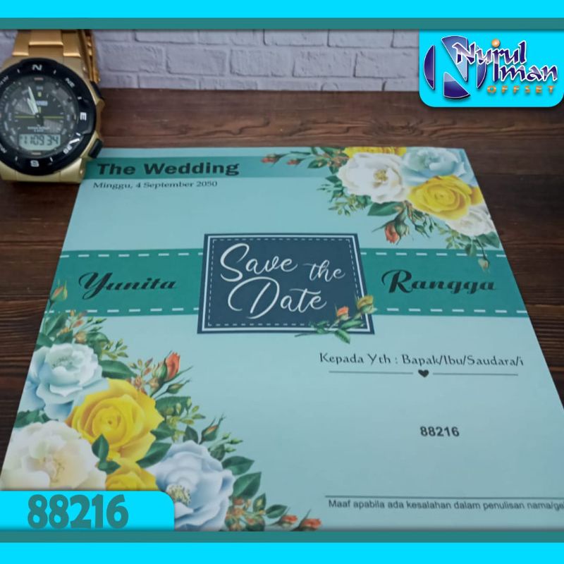 

Undangan Pernikahan Murah, Elegan, Simpel, Terkini, Ekonomis, Cantik, , Bahan Tebal, Kode. 88216