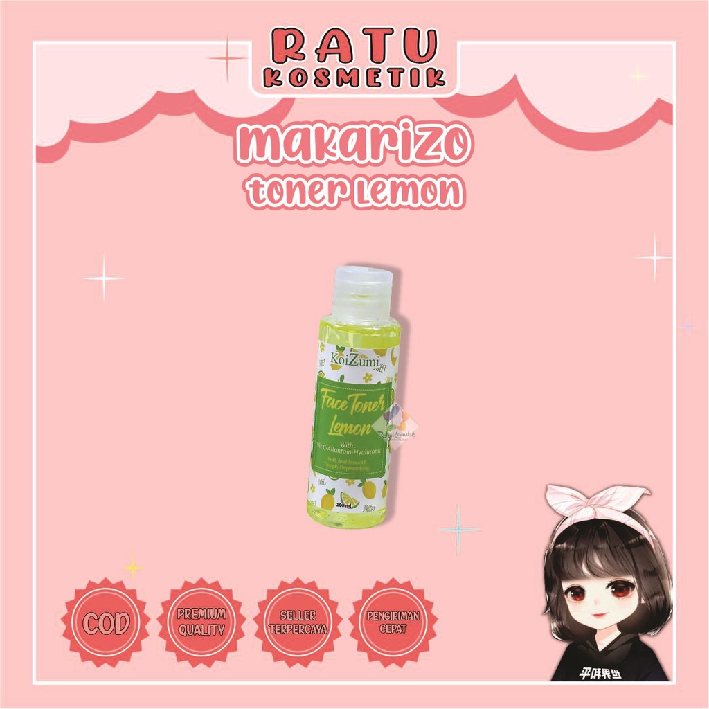 ❤ RATU ❤ Koizumi Face Toner Lemon 100ml | Toner Pelicin Wajah (✔️BPOM)