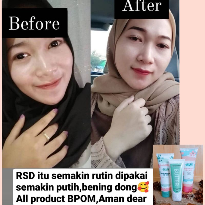 RISDA SKIN GLOW(PAKET 350,DAPAT SCRUB, LOTION &amp; BUTTER RSD)KEMASAN TERBARU SMUA,COD BISA,KEMASAN TERBARU