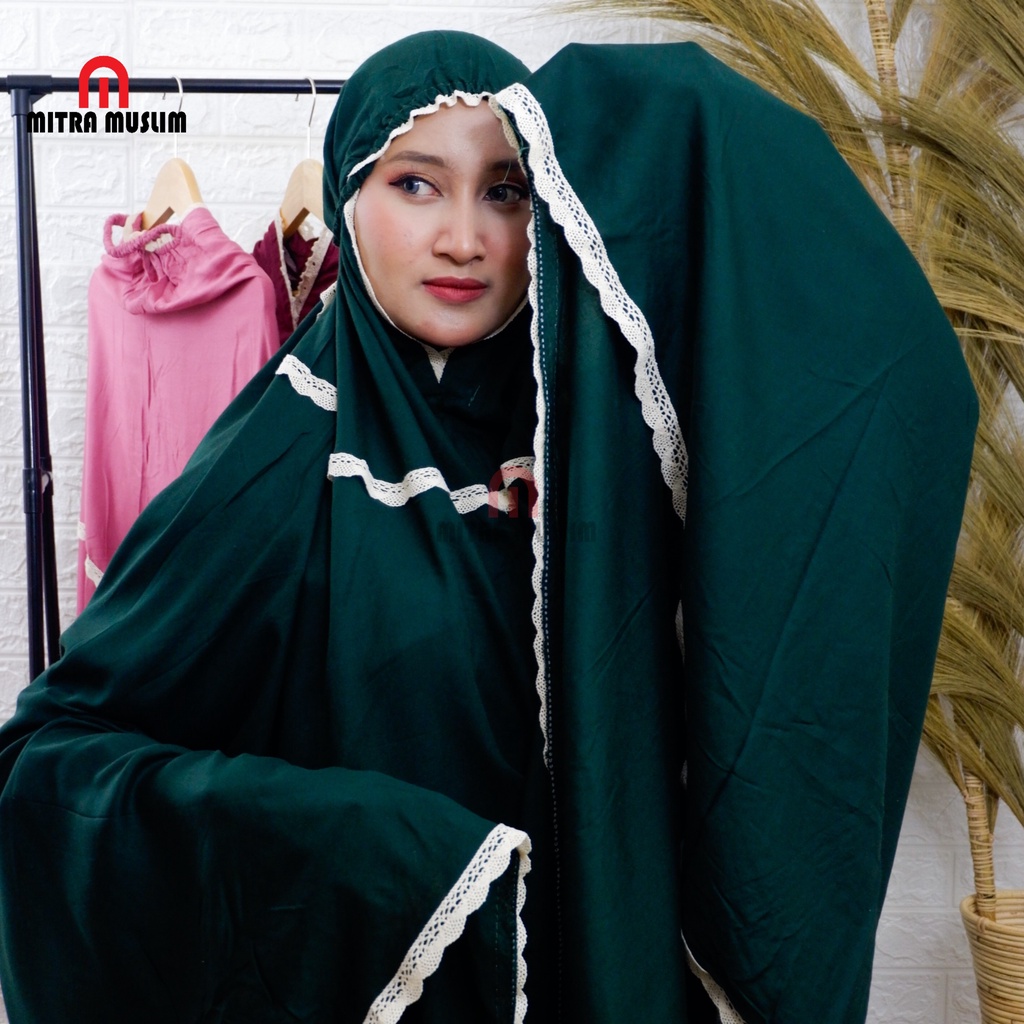 Mukena Dewasa Bali Katun Rayon Renda Bahan Adem  Termurah &amp; Berkualitas