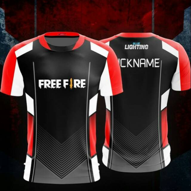 Jersey Kaos Baju Gaming Freefire Free Design Pre Order