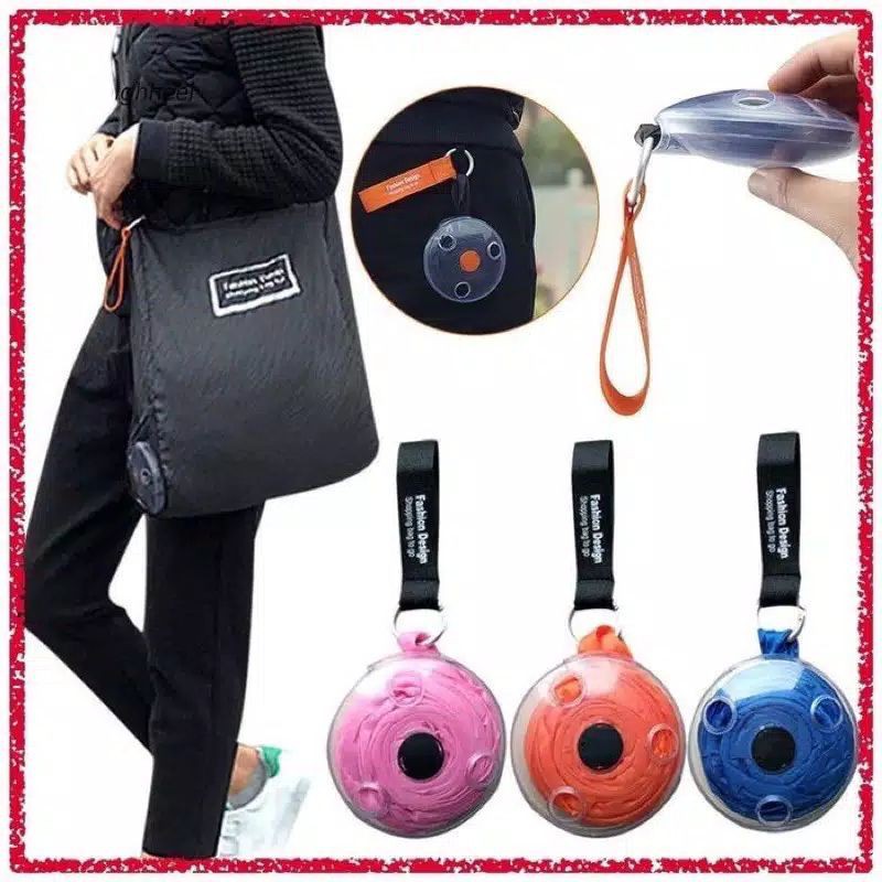 TAS BELANJA LIPAT / TAS BELANJA ROLL / SHOPPING BAG ROL / ROLL UP BAG / TAS BELANJA