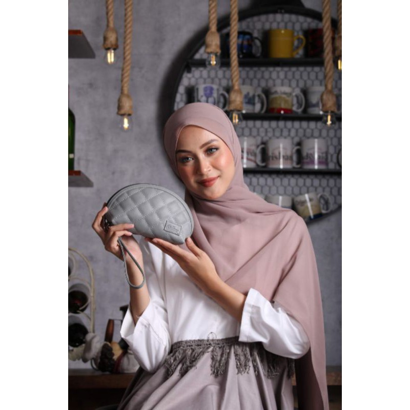 Pouch make up / Pouch Kosmetik / Pouch bordir My Qeena by Kirana Stuff