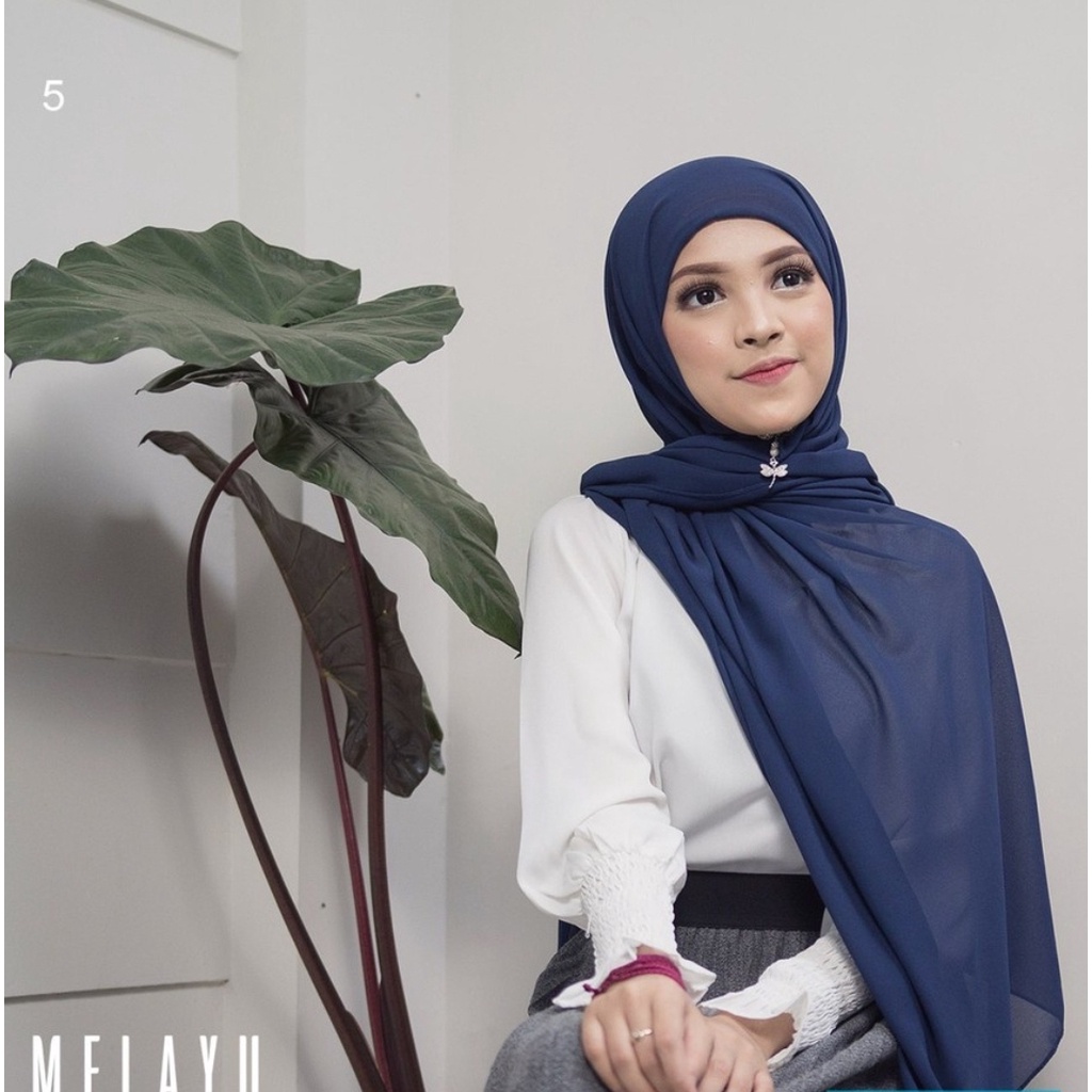 Pashmina Instan Malay/Krudung Instan Melayu Ceruty Babydoll