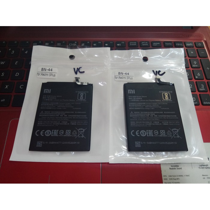 BATRE BATERAI BATTERY XIAOMI REDMI 5 PLUS BN-44 BN44 BN 44 ORIGINAL
