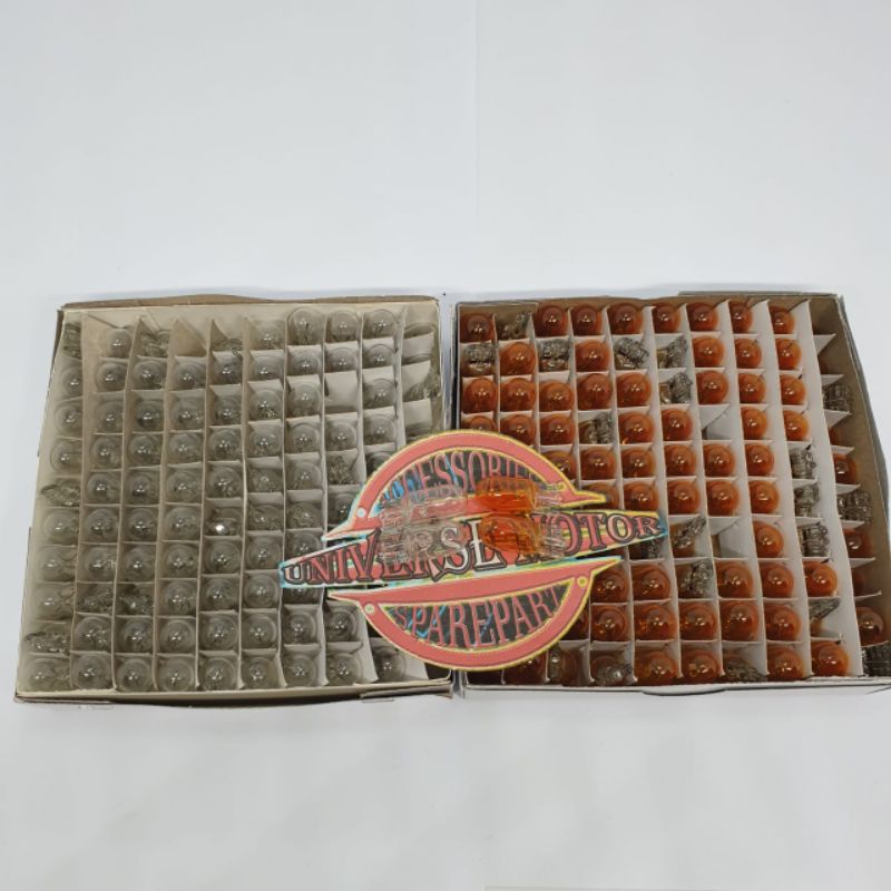 Bohlam Senja T10 Bening Atau Warna Per 10 Pcs