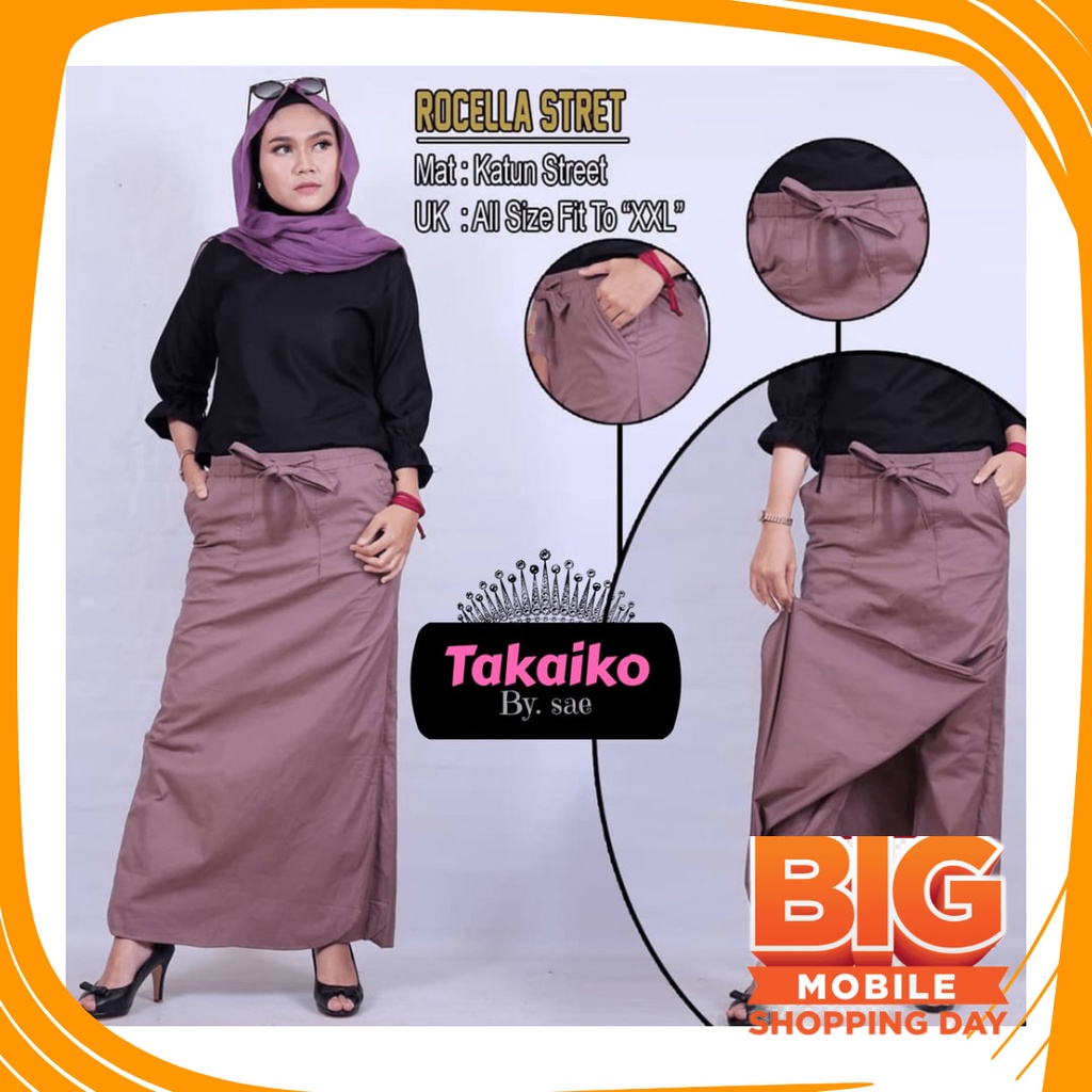 Bawahan remaja Anak Sekolah Kuliah Dewasa Street /  TK - ROK CELANA WANITA - ROCELLA SYARI - CELANA 
