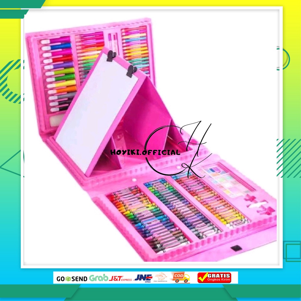 

Crayon Anak Pengasah Set 208 Pcs Alat Menggambar Melukis Mewarnai Anak-Anak Pastel Color Warna
