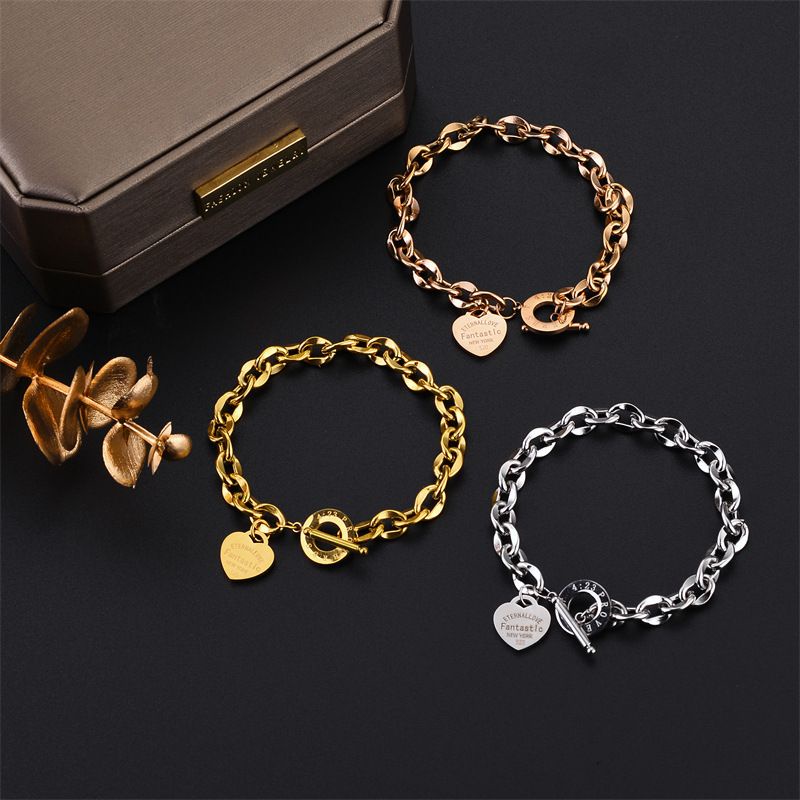 Gelang Tangan love above all else titanium korea style anti karat - ercassia