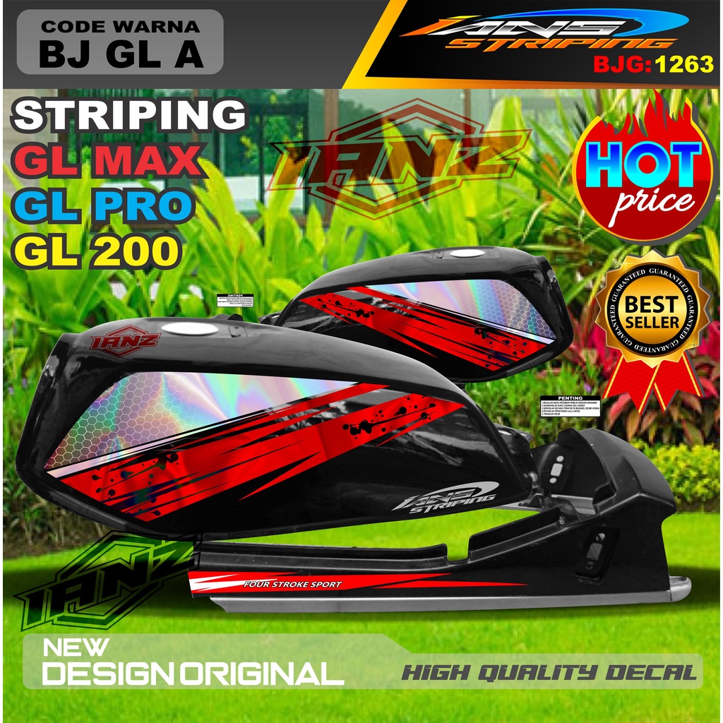 STIKER MOTOR GL PRO / STRIPING GL MAX HOLOGRAM / STIKER HOLOGRAM