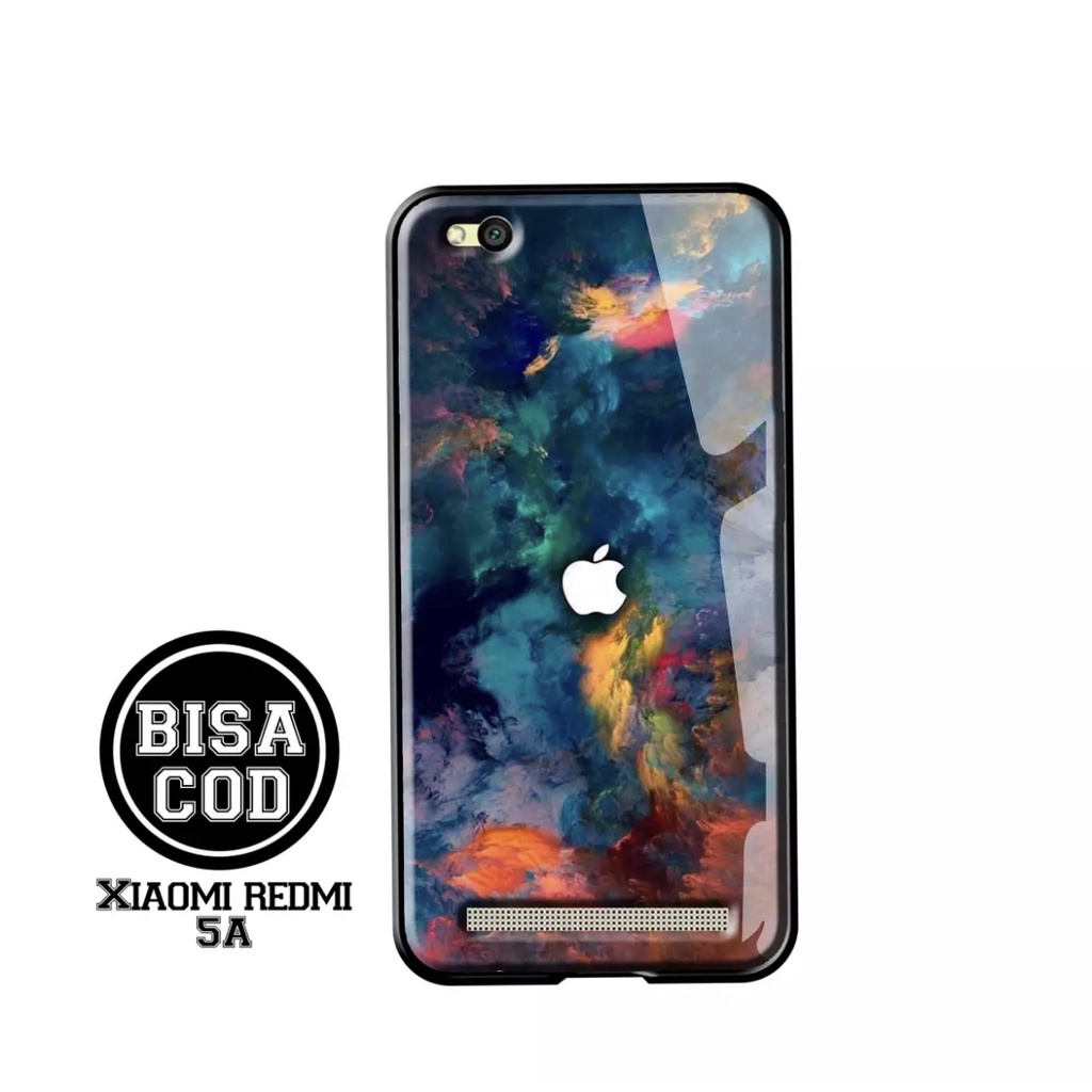 ACASTO Case Xiaomi Redmi 5A motif logo apple brand iphone art theme fashion design pria & wanita cus