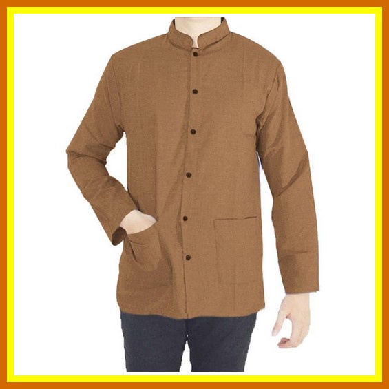Baju Koko Dewasa Lengan Panjang Hilwa Collection Motif Falcon Warna Army Size Jumbo S M L Xl Xxl Xxx