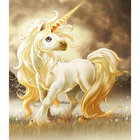 DIY DIAMOND PAINTING DIAMOND PAINTING LITTLE UNICORN (FULL DRILL) 40X40CM