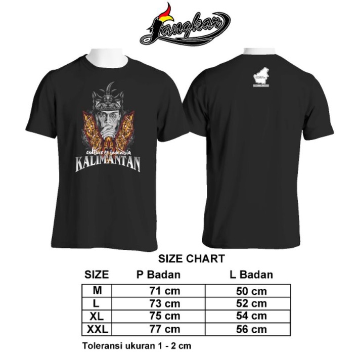 Kaos Distro Tshirt Kaos Dayak Combat 24S Original