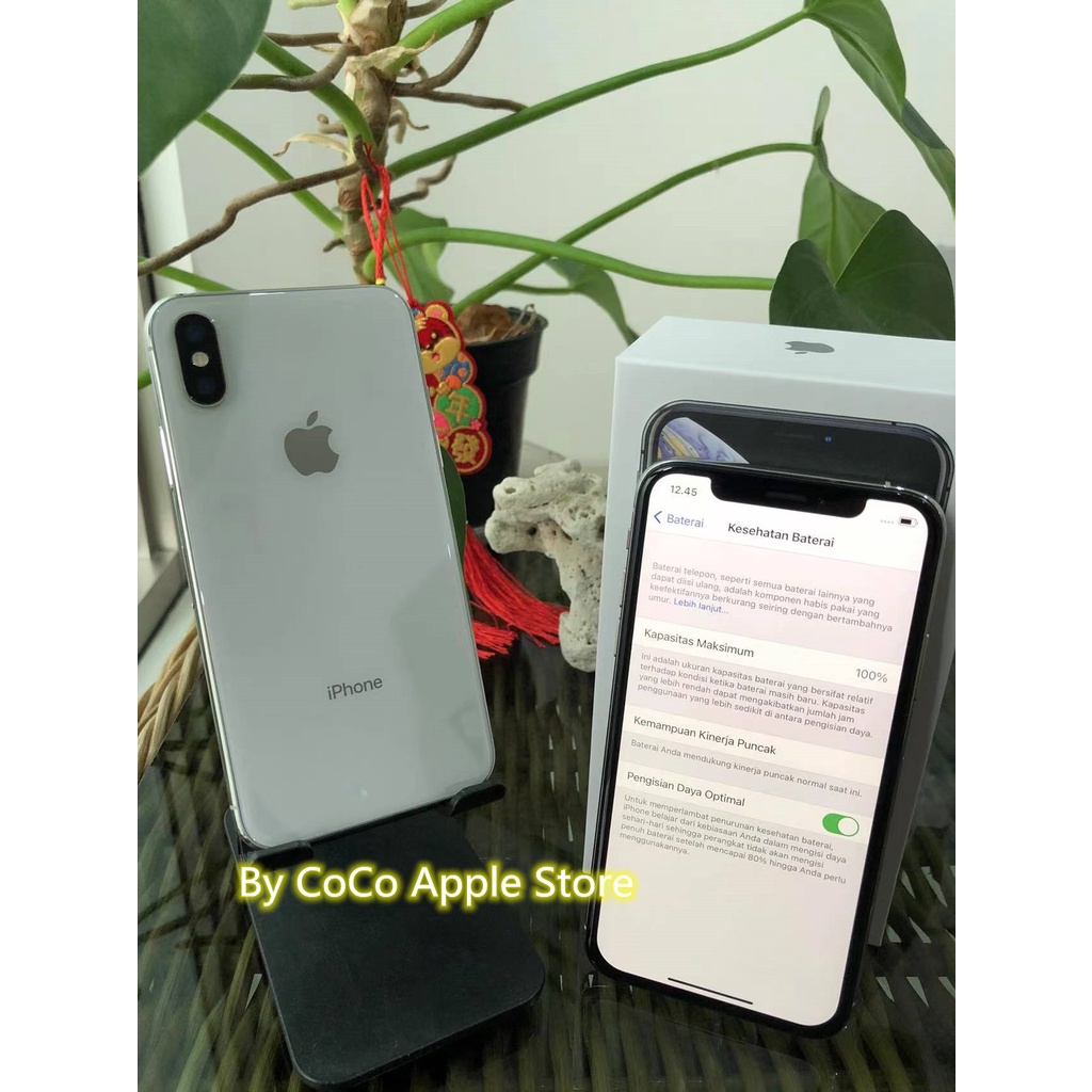 iPhone Xs 256GB All Sim Silent Fullset Original Second Like New Mulus100% 3utools All Green (Garansi 1 Tahun)