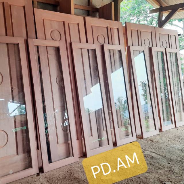 Kusen + Jendela Kaca Kayu Kamper Super