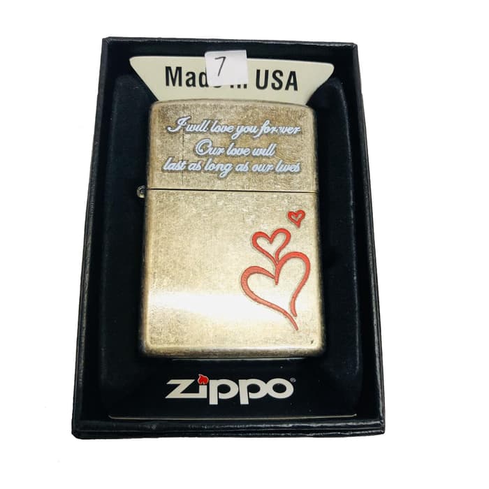 KOREK API ZIPPO BOX MOTIF LOVE QUOTE GRAFIR ZIPPO GRADE ORI SOUVENIR