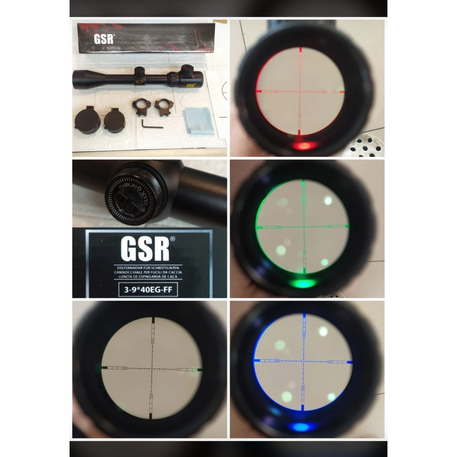 Teleskop GSR 3-9X40 EG Tutup Flip Reticle HK