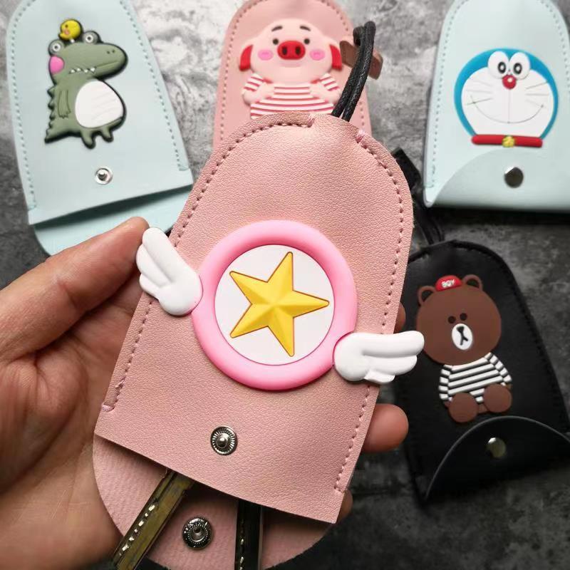 Tas Penyimpanan Kunci Mobil Motif Kartun Lucu