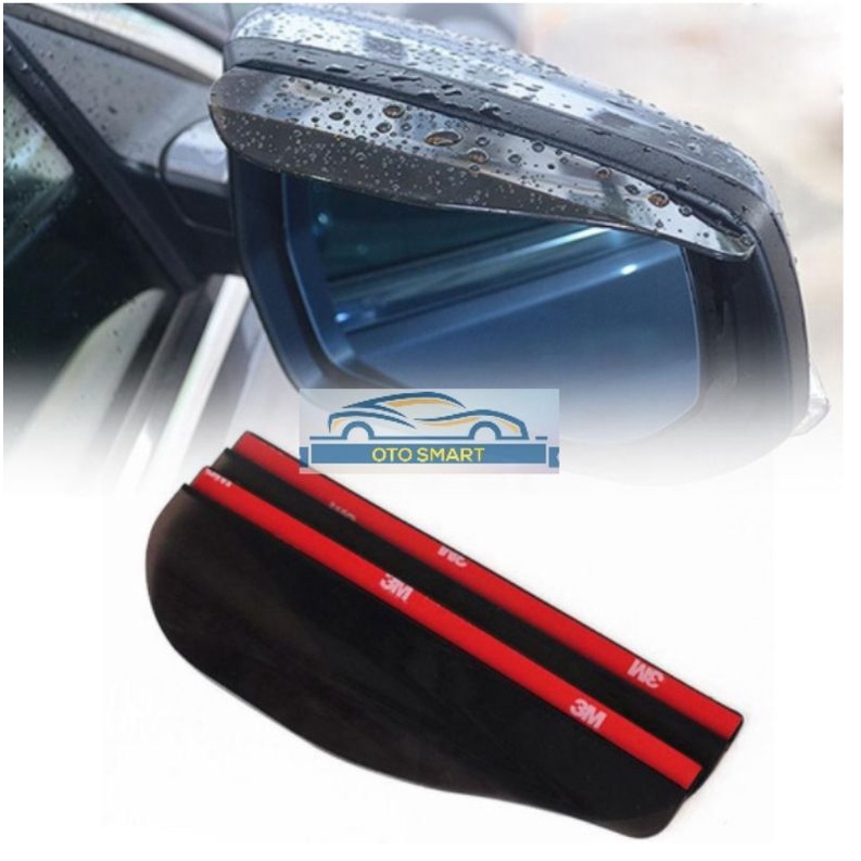 Talang Air Spion Mobil Motif Sporty / Topi Penahan Dan Pelindung Spion Mobil