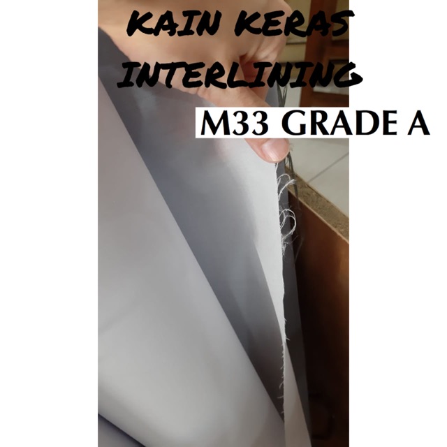 Kain Keras M33 setara Tangerine (Megatop) Interlining Viselin / Visilin / Vislin