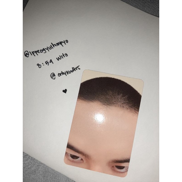 Book3d photocard official kyungsoo jidat forehead