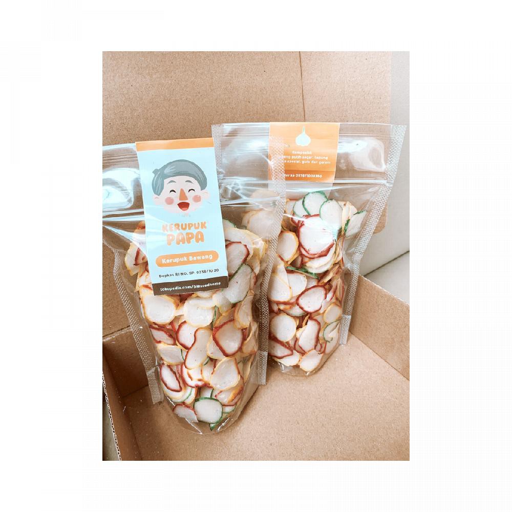 

KERUPUK PAPA Varian Kerupuk Bawang 250gram